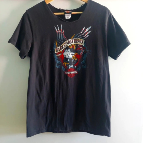 Harley-Davidson HD Women's Medium Graphic T-shirt Biker Motorcycle Moto - Picture 1 of 5
